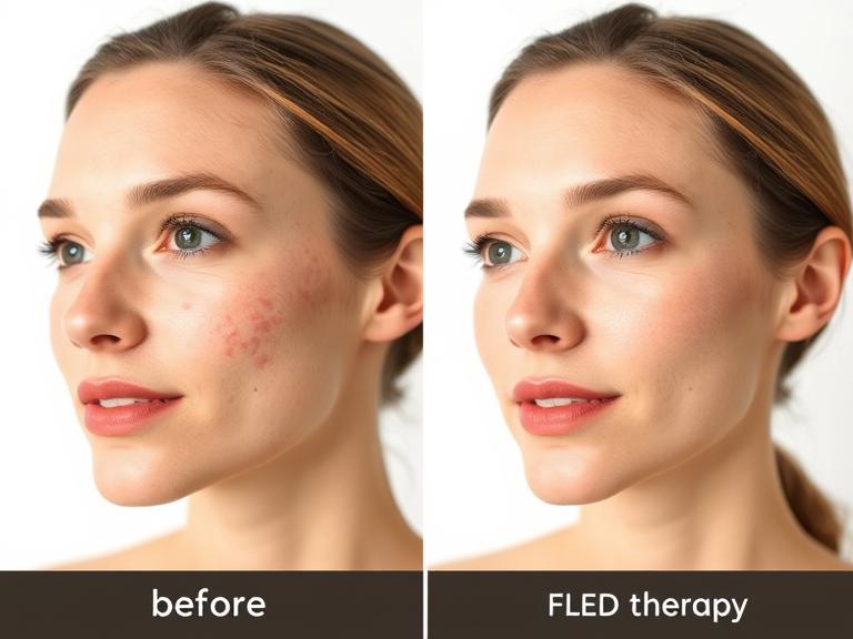 Before and After FLED therapy result Before and After FLED therapy result