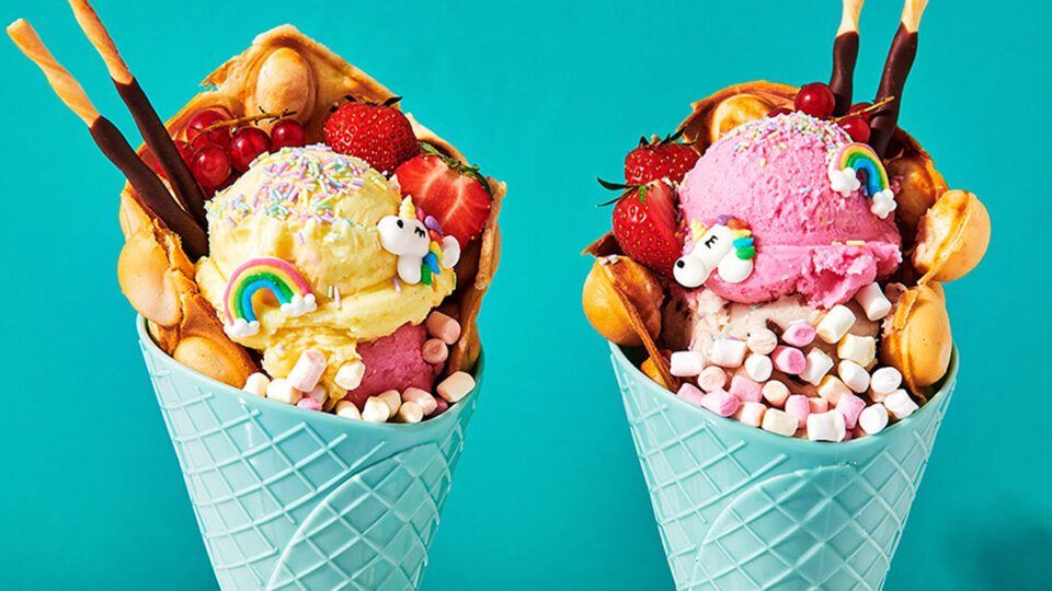 Blue Waffle Ice Cream Sandwiches (Summer Dessert Idea) 2 Blue Waffles