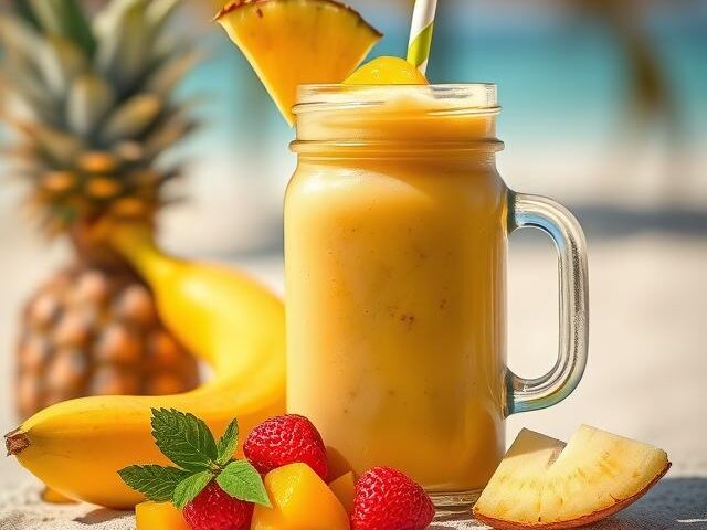 Tropical fruits juices