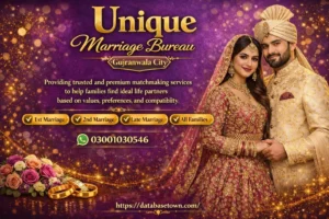 Famous Marriage Bureau Gujranwala City 75% Repeat Clients