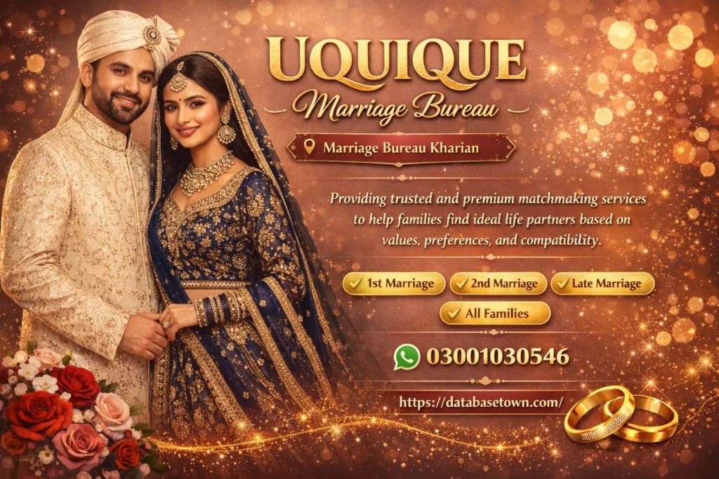 No.1 Marriage Bureau Kharian100% Family Satisfaction 1
