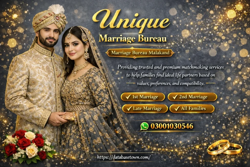 Well-Known Marriage Bureau Malakand 40+ Cities Network 1