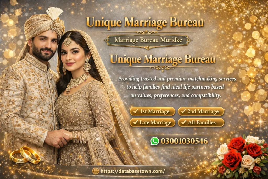 No.1 Marriage Bureau Muridke Fast & Easy Process 1