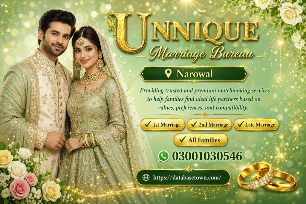 Popular Marriage Bureau Narowal 100% Real Profiles 1