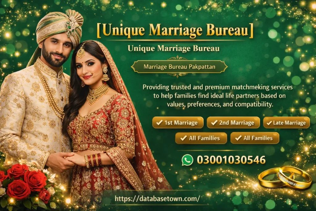 Trusted Marriage Bureau Pakpattan1000+ Successful Matches 1