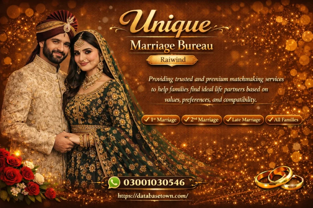 Reliable Marriage Bureau Raiwind 100% Confidential Service 1