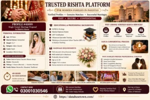 Unique Marriage Bureau – Trusted Rishta Service for Single Female Marriage Proposal in District Kasur (Profile #40099)