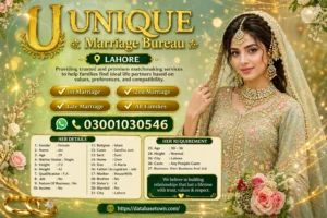 Unique Marriage Bureau Lahore for Single Female Rishta – Advanced Matchmaking System for Compatible Alliances