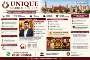Single Male Marriage Proposal in Lahore | Trusted Unique Marriage Bureau for Genuine Rishtas – Profile No 35018