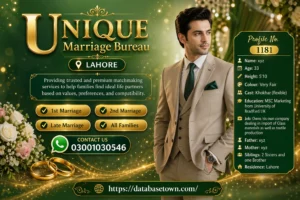 Unique Marriage Bureau Lahore – Advanced Compatibility Framework for Elite Rishta Matching