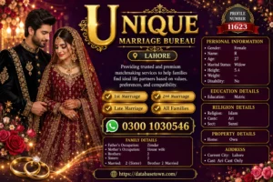 Unique Marriage Bureau for Widow Female Rishta in Lahore – Trusted & Professional Matchmaking Solution