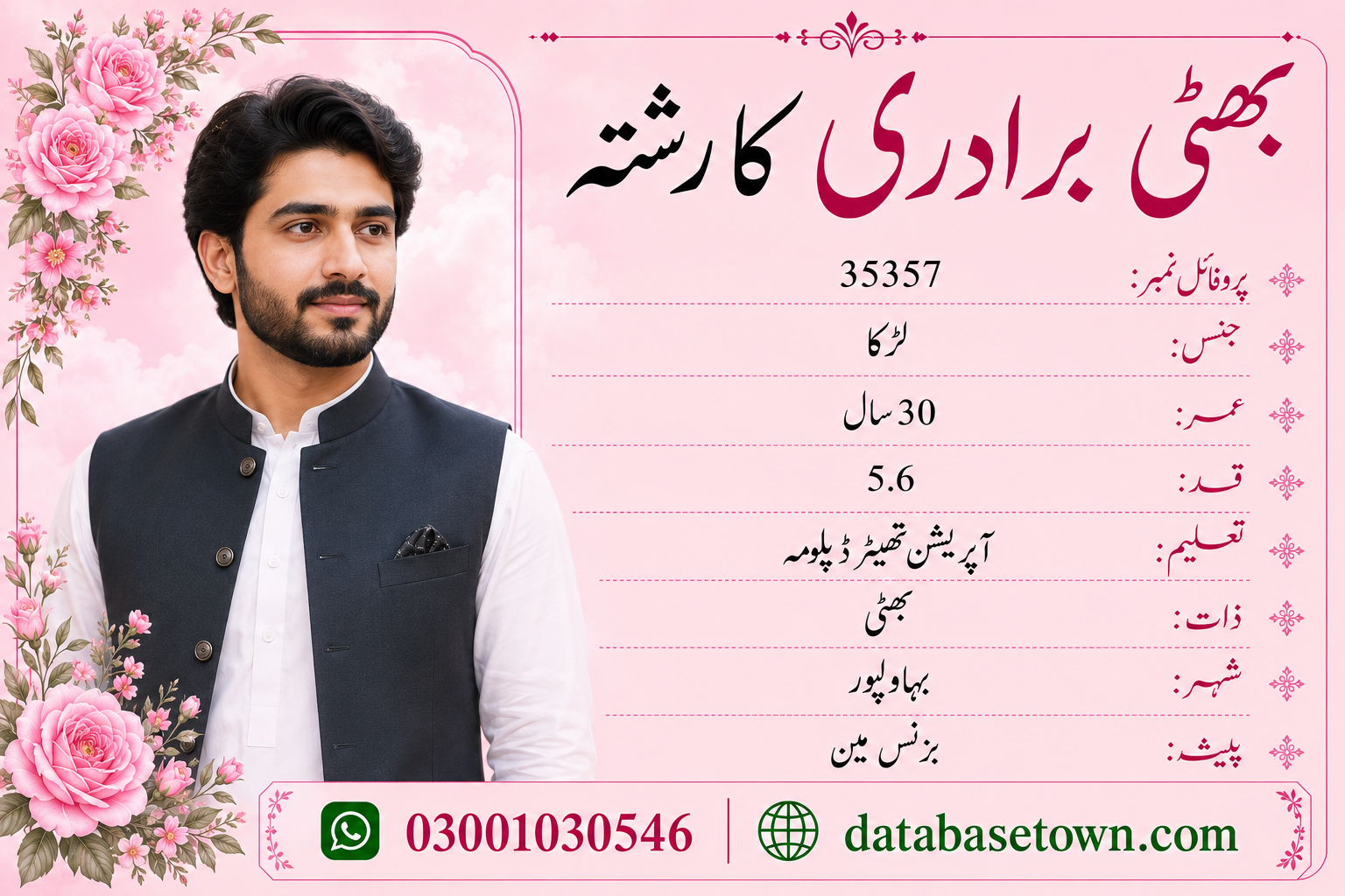 Single Male Rishta in Bahawalpur