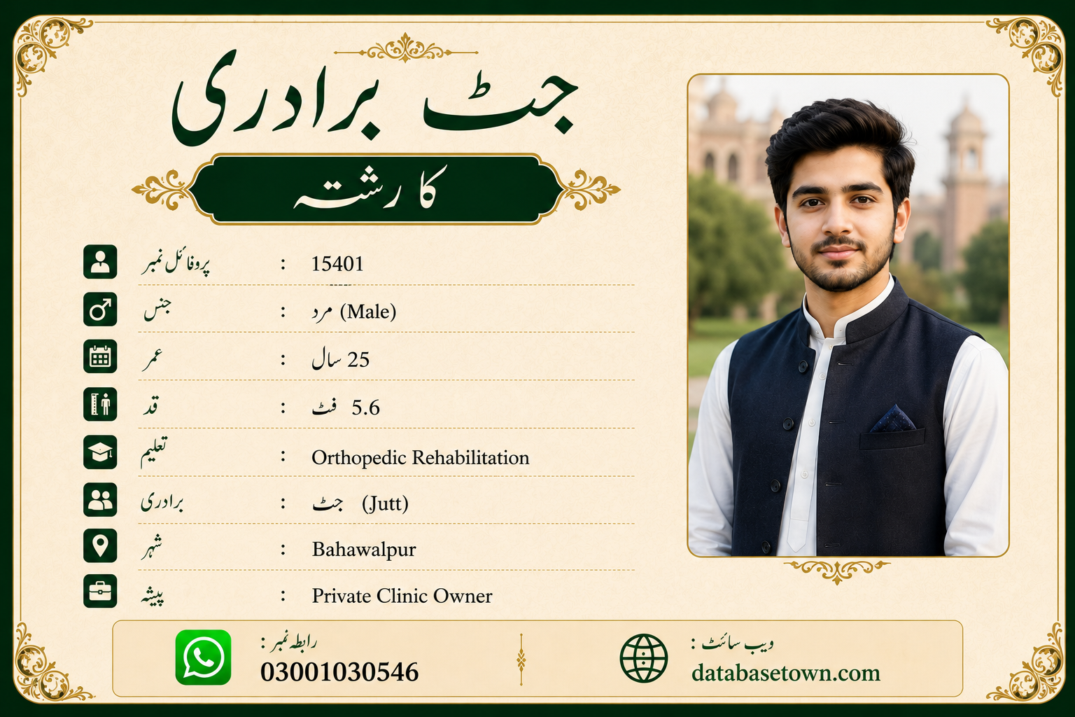 Single Male Marriage Proposal in Bahawalpur