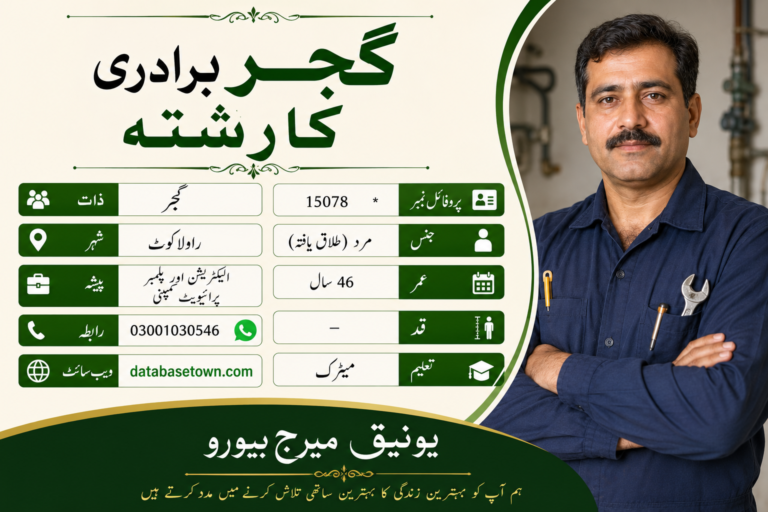 Male Divorced Rishta in Rawalakot, Azad Kashmir, Pakistan