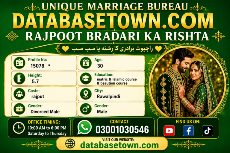 Divorced Male Rishta Profile in Rawalpindi