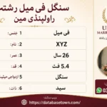 Single Female Rishta in Rawalpindi