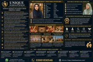Unique Marriage Bureau – A Trusted Way to Find a Perfect Rishta for a Single Female in Faisalabad (Profile #10839)