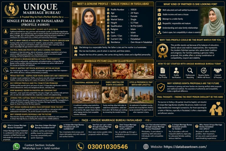 Single Female in Faisalabad