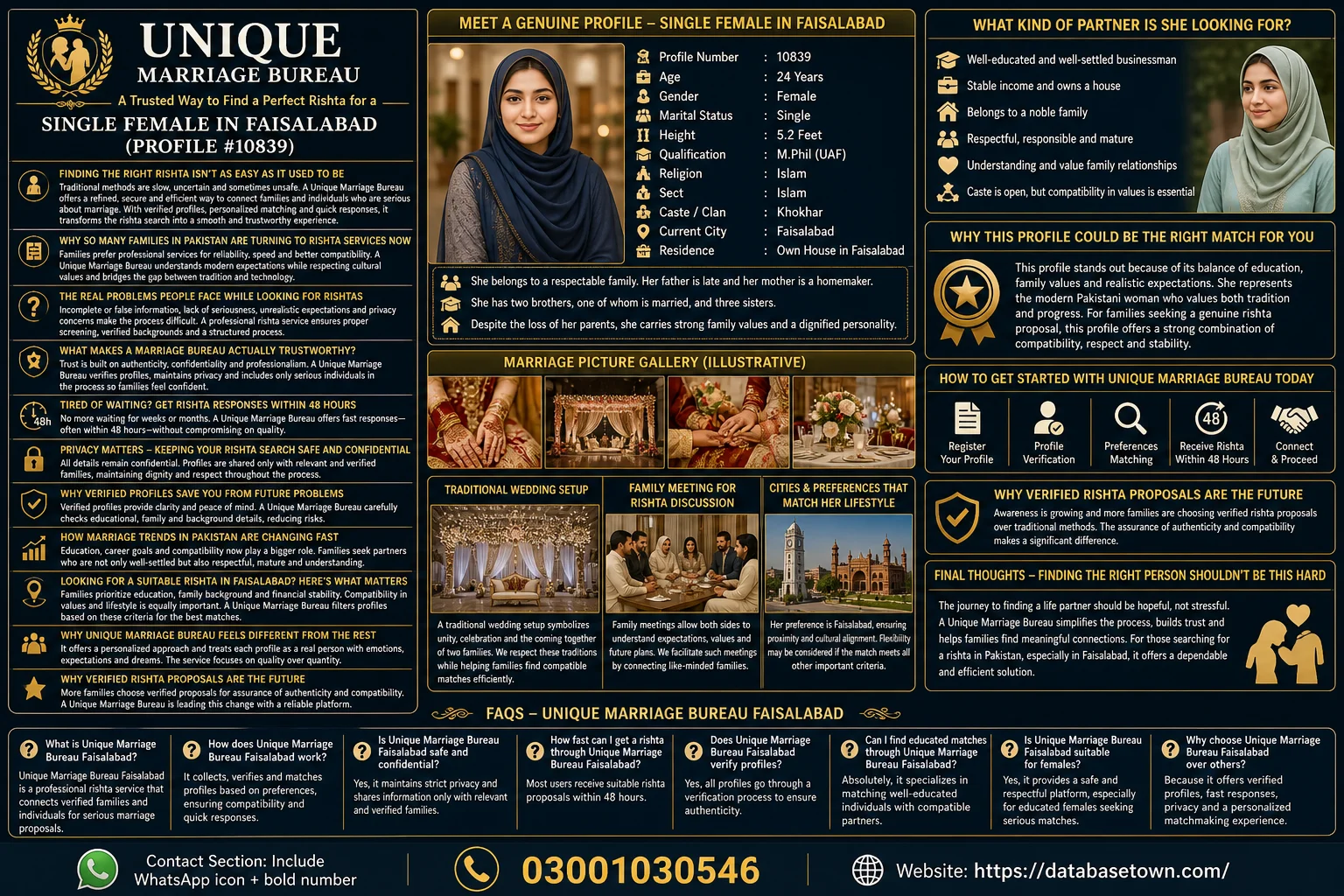 Single Female in Faisalabad