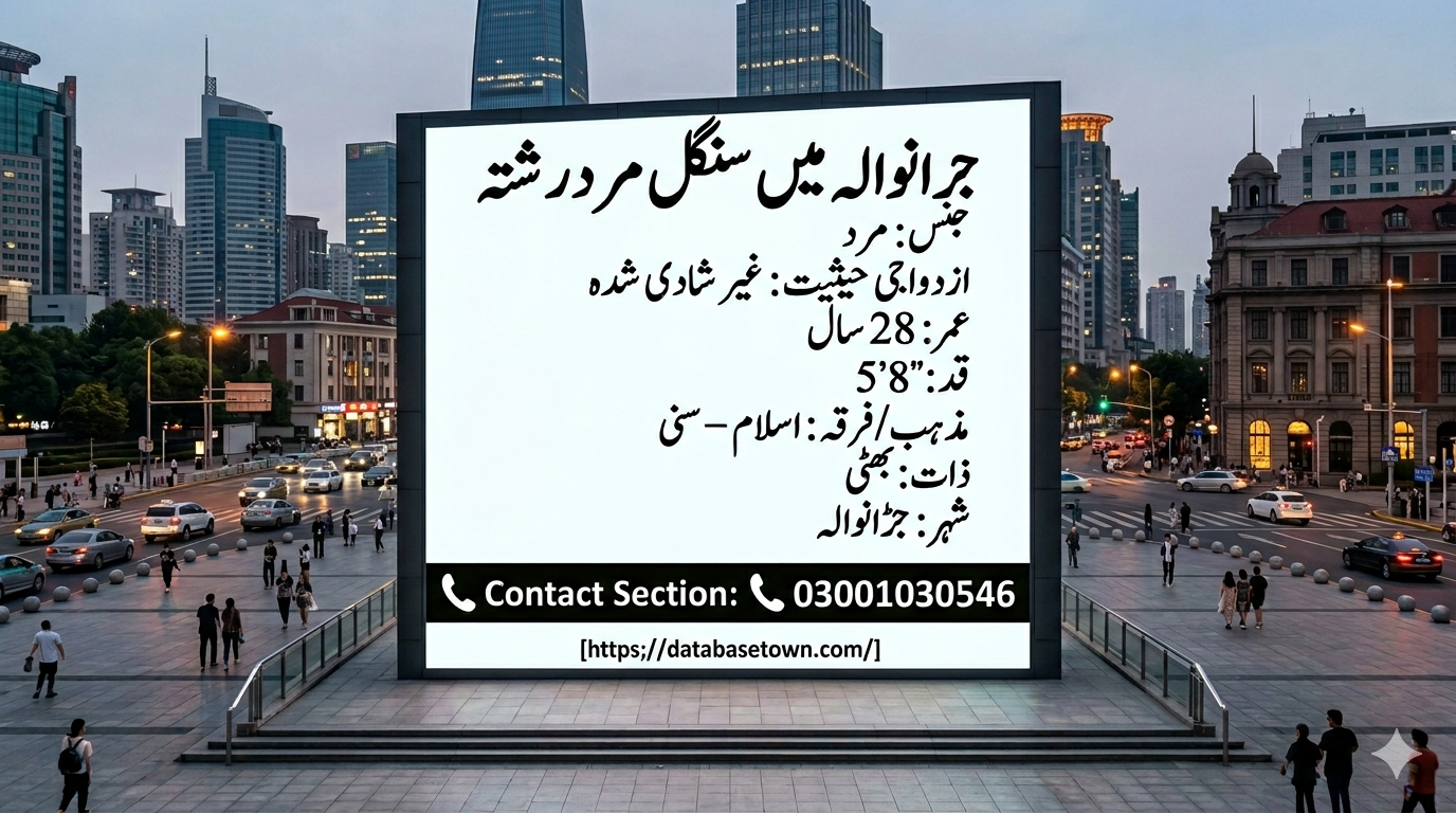 Single Male Rishta in Jaranwala