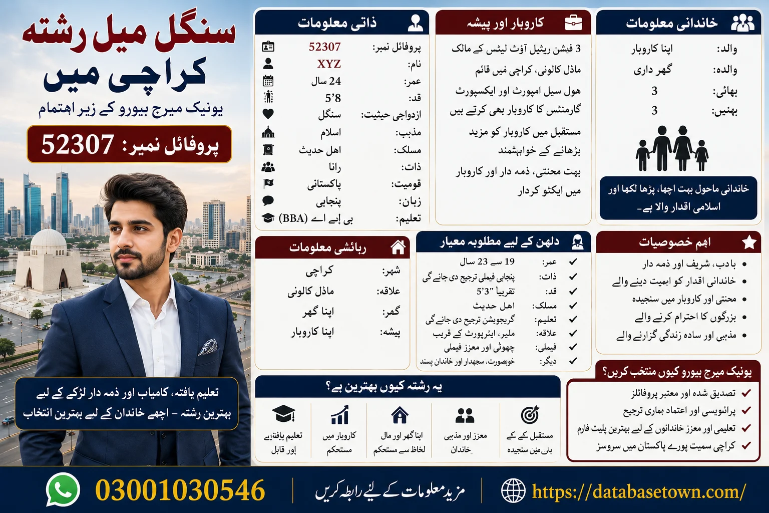 Single Male Rishta in Karachi
