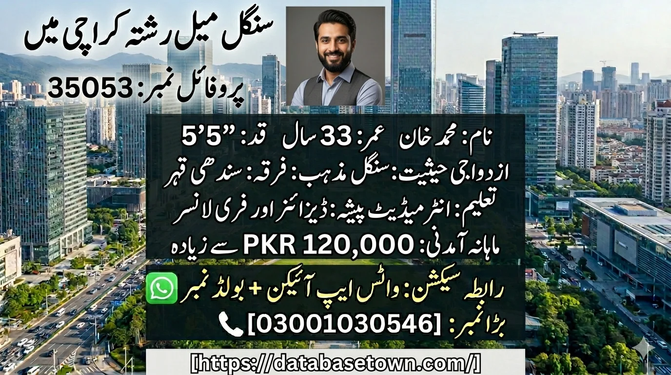Single Male Rishta in Karachi