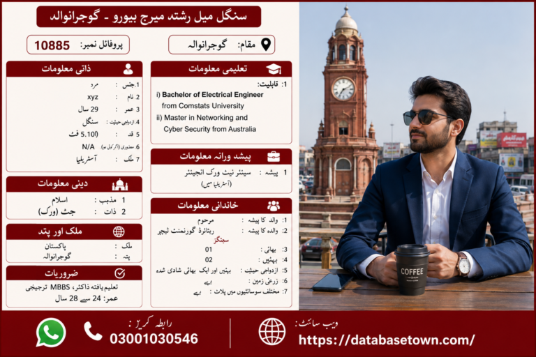 Single male Rishta in Gujranwala