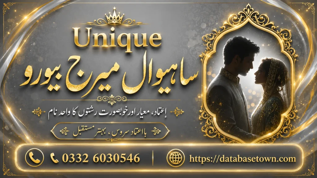 Unique Marriage Bureau : Why Top Marriage Bureau Sahiwal? 2 Unique Marriage Bureau : Why Top Marriage Bureau Sahiwal? 1